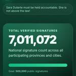 impeach sara signature drive