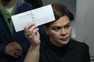 VP Sara piyansado na sa kasong grave threat