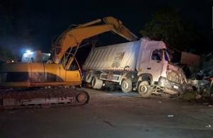 2 nasawi, 4 sugatan sa tumagilid na trak sa QC